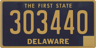 DE license plate 303440