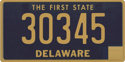 DE license plate 30345