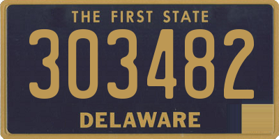 DE license plate 303482