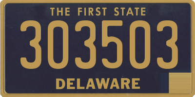 DE license plate 303503