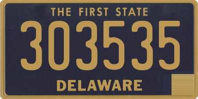 DE license plate 303535