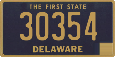 DE license plate 30354