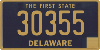 DE license plate 30355