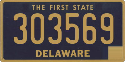DE license plate 303569