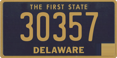 DE license plate 30357