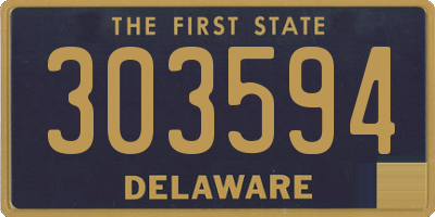 DE license plate 303594
