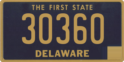 DE license plate 30360