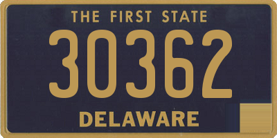 DE license plate 30362