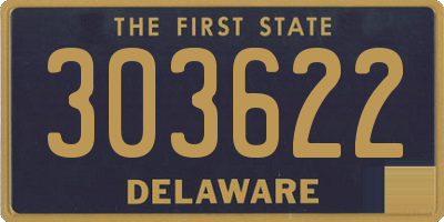 DE license plate 303622