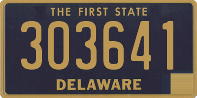 DE license plate 303641