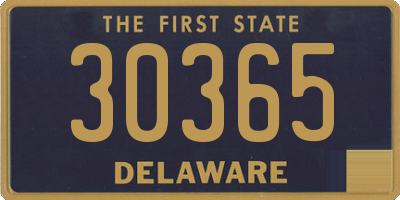 DE license plate 30365