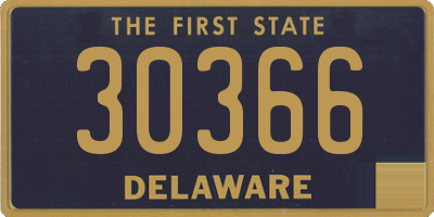 DE license plate 30366