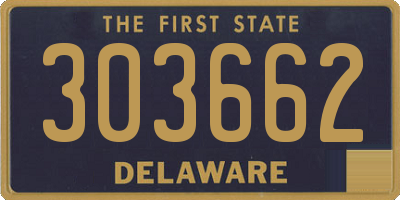 DE license plate 303662