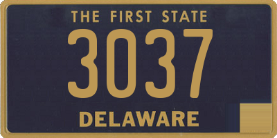 DE license plate 3037