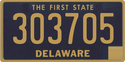 DE license plate 303705