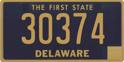 DE license plate 30374