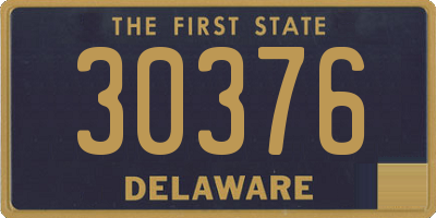 DE license plate 30376