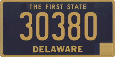 DE license plate 30380