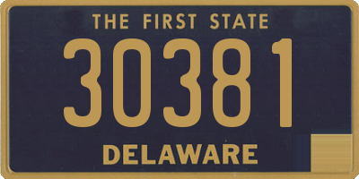 DE license plate 30381