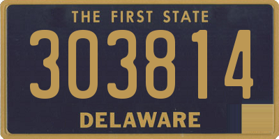 DE license plate 303814
