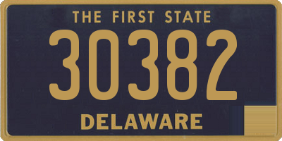 DE license plate 30382