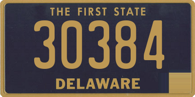 DE license plate 30384