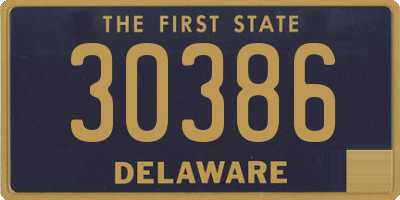 DE license plate 30386