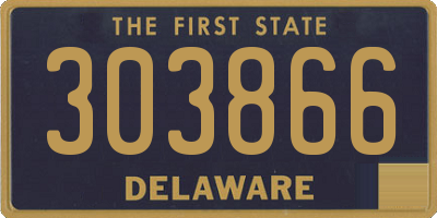 DE license plate 303866
