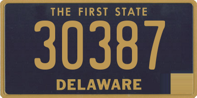 DE license plate 30387