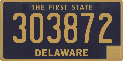 DE license plate 303872