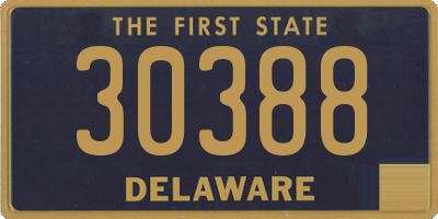 DE license plate 30388