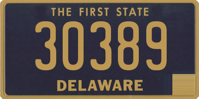 DE license plate 30389