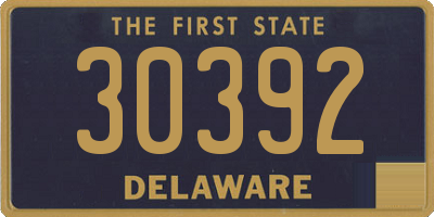 DE license plate 30392