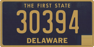 DE license plate 30394