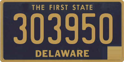 DE license plate 303950