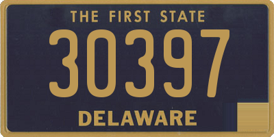 DE license plate 30397