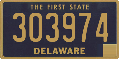DE license plate 303974