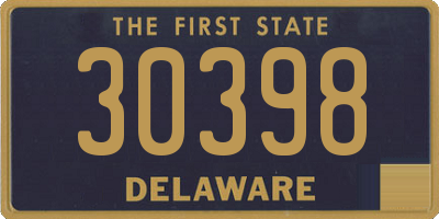 DE license plate 30398