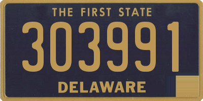 DE license plate 303991