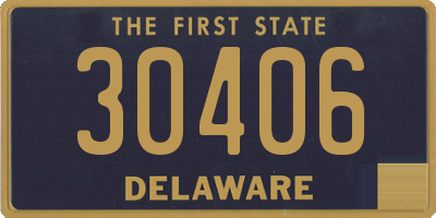 DE license plate 30406