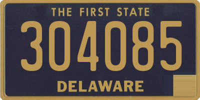 DE license plate 304085