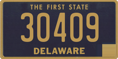 DE license plate 30409