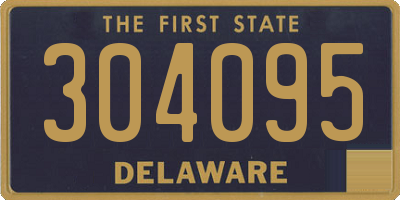 DE license plate 304095