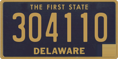 DE license plate 304110