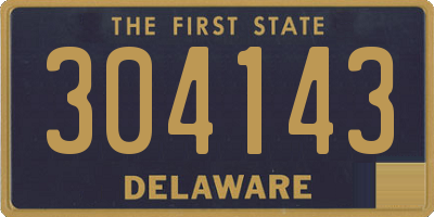DE license plate 304143
