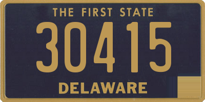 DE license plate 30415