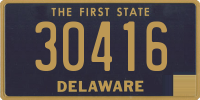 DE license plate 30416