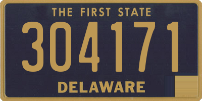 DE license plate 304171