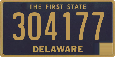 DE license plate 304177