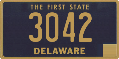 DE license plate 3042